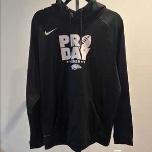 Nike Black Arkansas Razorbacks Pro Day 2020 Hoodie XL